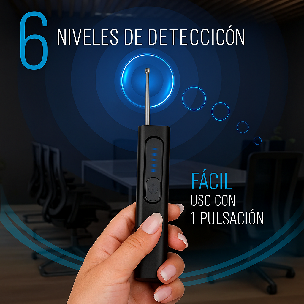 Detector de Camaras Ocultas X23 - Tecnología de nivel militar con detección incorporada de señales RF y rastreo GPS
