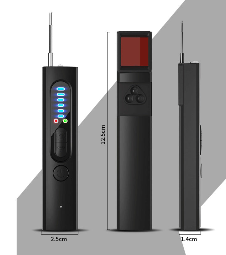 Detector de Camaras Ocultas X23 - Tecnología de nivel militar con detección incorporada de señales RF y rastreo GPS