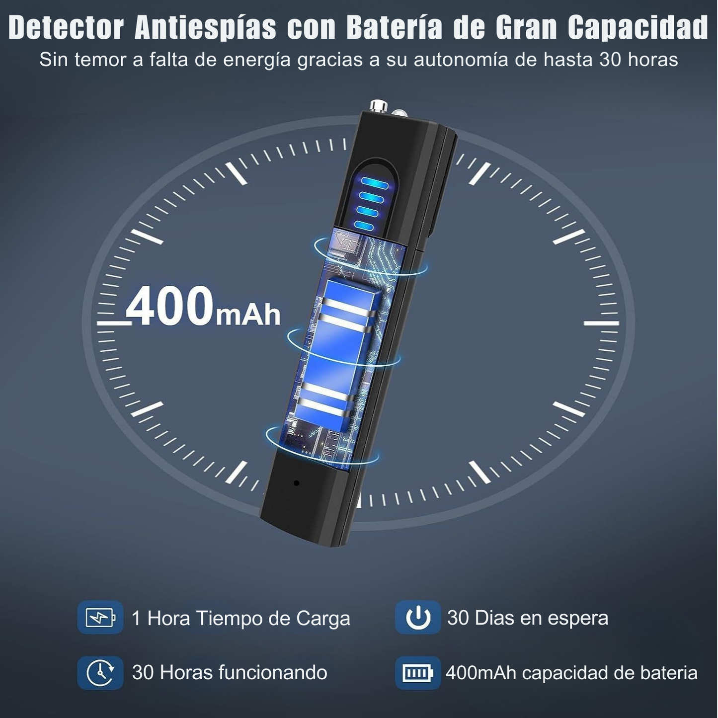 Detector de Camaras Ocultas X23 - Tecnología de nivel militar con detección incorporada de señales RF y rastreo GPS